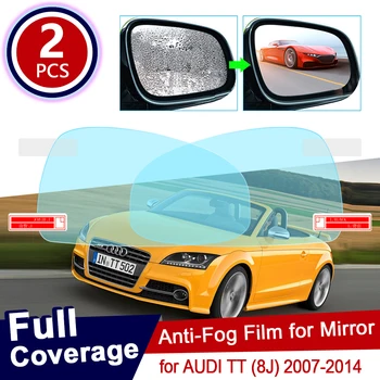 Audi TT 8J 2007~2014 Teljes Borító Anti-Köd Film Visszapillantó Tükör Esővédő Fóliák Világos Anti-Köd Filmek Autó Tartozékok 2008 2010