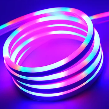 LED Szalag Neon AC220V 2835 Kültéri Vízálló LED Sort Lámpa Csík Nagy Fényerő Parti Dekoráció