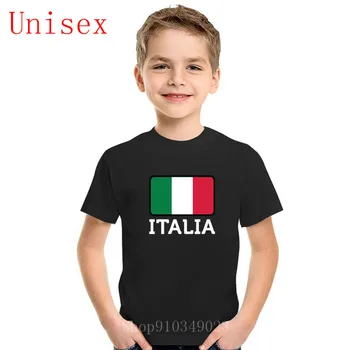 Italia-Olaszország Zászló nyomtatott gyerekek T-Shirt gyerekek divat Hipszter Forró Eladó Felsők, Rövid Ujjú fiú ruhák Divatos pop lány ruhák
