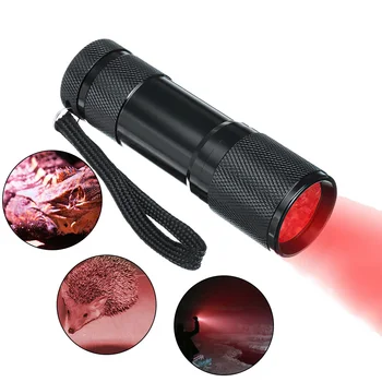 625nm Piros Lighitng Lámpa Mini 9LED Fáklya Ellen Romlik a Látása, Olvasás, Csillagászati térképpel Megőrzése éjjellátó