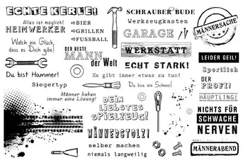 Német szöveg eszköz Egyértelmű Bélyegek Scrapbook Papír Kézműves Tiszta bélyegző scrapbooking X0299