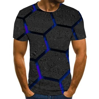 Új Férfi Nyári Stílus Divat 3D Nyomtatott póló Divat Túlméretezett Alkalmi, Rövid Ujjú Pólók Kényelem Férfi Felső Streetwear