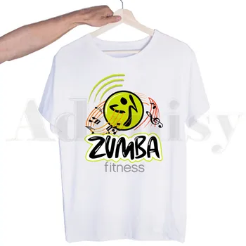 Zumba Fitness-Tánc Szerető Karácsony Grafikus póló Férfi Rövid Ujjú Férfi Felsők Póló Férfi Fehér Póló Női Póló
