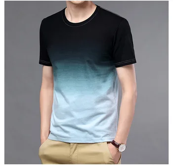 2021 Nyáron Új Lógni Festék T-Shirt Kontraszt Színű, 100% Pamut Felsők Ok-Okozati Lélegző Plus Size Pólók Férfi