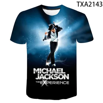 Új Nyári Michael Jackson 3D-s póló Divat Férfiak, Nők, Gyerekek Alkalmi Streetwear Fiú Lány Gyerek Nyomtatott póló Vagány Felsők Tee