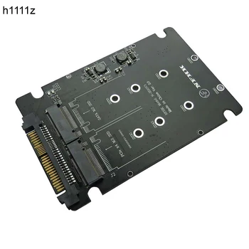 NVME Adapter Kelő M. 2 SSD U. 2 Adapter 2in1 M. 2 NVMe + M. 2 SATA NGFF SSD, PCI-e U. 2 SFF-8639 Adapter PCIe M2 Átalakító Kártya