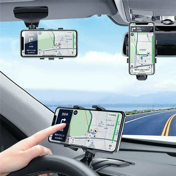 1200° forgó Autó Műszerfal Mobiltelefon tartó Stop Tábla GPS-Hegy A iPhone12 11 Pro Max X 7 8 Plusz Xiaomi Redmi Huawei