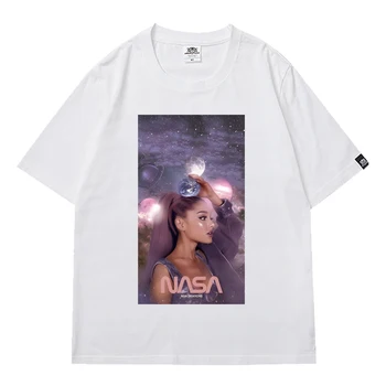 Ariana Grande Nyomtatott Férfi póló Felső Y2k Rövid Ujjú Póló Forró Eladó Utcai Divat 90-es évek Retro Póló Férfi Túlméretezett póló