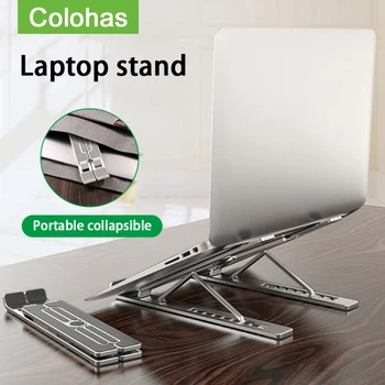 Hordozható 11-17inch Laptop Állvány Összecsukható Notebook Támogatás A Macbook pro Lapdesk Alumínium Számítógép Állvány Hűtő Pad