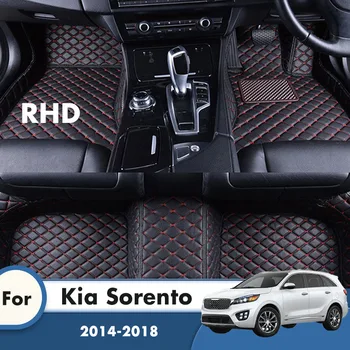 RHD Szőnyegek A Kia Sorento 2018 2017 2016 2015 2014 Bőr, Vízálló, Autó, Szőnyeg, Egyedi Láb Párna Autós Tartozékok Belső