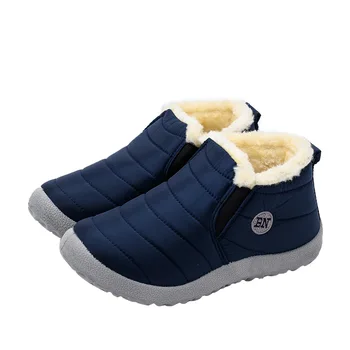 2021 téli csizma női vízálló hó női cipő lapos Alkalmi Téli Cipő, Boka Csizma Női plus Size Pár cipő