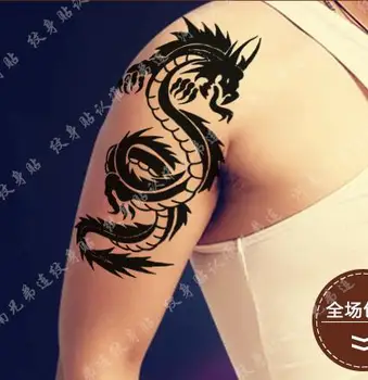 Vízálló Ideiglenes Tetoválás Matrica nagy méretű sárkány tetoválás tatto matricák flash tetoválás hamis tetoválás a férfiak nők