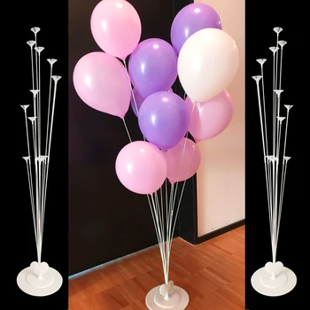 Születésnapi Party Lufi Állni Léggömb Jogosultja Oszlop Műanyag Ballon Stick Szülinapi Parti Dekoráció Gyerekek Felnőtt Esküvői Baloon