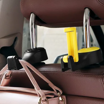 2 az 1-es autó fejtámla kampót mobiltelefon tartó ülés vissza akasztó akasztó a táska pénztárca összecsukható klip tároló táska