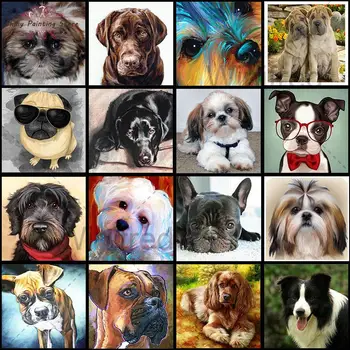 5D Gyémánt Festmény Mozaik Labrador Kutya Teljes Négyzet, Kör Fúró Gyémánt Hímzés Pet Aranyos Kutya Állat keresztszemes Készlet Wall Art