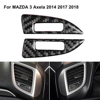 Autó Szellőző Shift Control Panel Matrica Szénszálas Trim Matricát Mazda 3-As Axela 2014 2017 2018 Belső Dekorációs Matrica