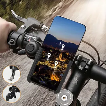 Kerékpár Telefon Tartót Motoron Kormány Mobil telefon Támogatja Alumínium Ötvözet 360 Forgatás Országúti Kerékpár Konzol Tartozékok