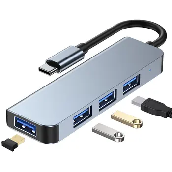 USB HUB C HUB Adapter 4 az 1-ben USB-C zu USB 3,0 HDMI-Kompatibel Dock für MacBook Pro für Nintendo Schalter USB-C Typ C 3,0 Splitte