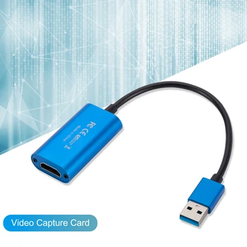 Videó digitalizáló Kártya 1080P 4K, HDMI-kompatibilis USB 3.0 Video Grabber Rekord Doboz PC Játék Kamera Felvétel Élő Közvetítés