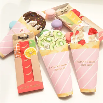 ARMKIN Harajuku Alkalmi gyümölcs zokni Hot-dog/banán/eper/csokoládé női zokni japán Aranyos nyári zokni boka zokni
