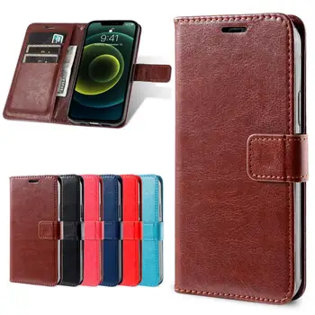 kártya-tartó fedelét esetben szerelt tok Motorola Moto G9 Teljesítmény / G9+ Play bőr Flip tok-Retro pénztárca telefon táska ügyben