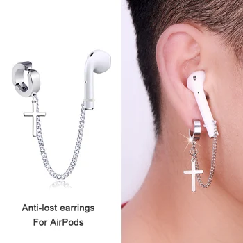 1 Pár Divat Anti Veszteség Fülbevaló Védő Earhooks Illeszkednek Horgok Anti-elveszett Fül Klip Fülhallgató Tartók Apple AirPods