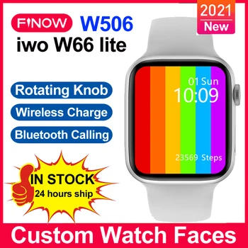 Finow W506 Smartwatch IWO 15 W66 Lite 2021 Sorozat 6 BT Hívja a Vezeték nélküli Töltés relogio inteligente Intelligens Karóra Férfi PK M26 plusz