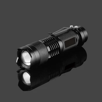 Q5 Mini Zoom fáklyás 450LM Kemping Lámpás High Power LED-es Elemlámpa, Hordozható Taktikai Vaku 3 Mód Állítható
