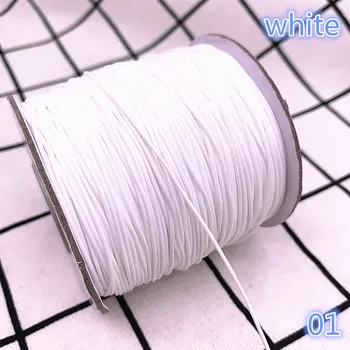 A 0,5-2,5 mm, Fehér Viaszos Kábel Viaszolt Szál Kábel String Heveder Nyaklánc Kötél Gyöngy DIY Ékszer Készítés a Shamballa Karkötő