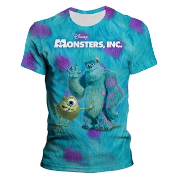 Sully Szőrme Monsters Inc Ihletett férfi T-Shirt a nők szerte a 3D nyomtatás divat lány póló fiú felsők pólók Rövid Ujjú tshirts