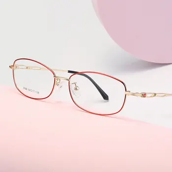 Női Üzleti Stílusú Fém Keret Retro Szemüveg Kerek Keret Eyewears Rövidlátás Szemüveg