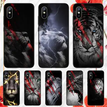 Tigris, Leopárd, Oroszlán Telefon tok iPhone 11 12 13 pro XS MAX 8 7 6 6 Plusz X 5S SE 2020 XR mini