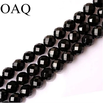 6-12MM Fekete Onyx Természetes Kő Csiszolt Gyöngyök Carnelian Agat Csiszolt Gyöngyök Vágott Kerek Onyx Nagykereskedelmi Gyöngy Ékszerek Készítése