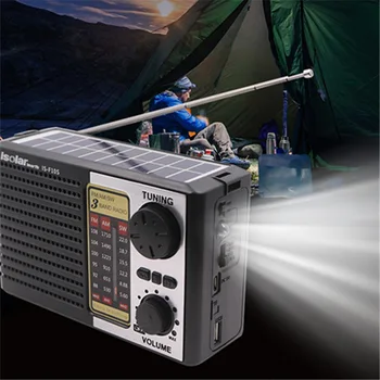Multi band magas érzékenység rádió, hordozható, vezeték nélküli Bluetooth hangszóró napelemes töltés segélyhívó támogatja az FM / AM / HF rádió