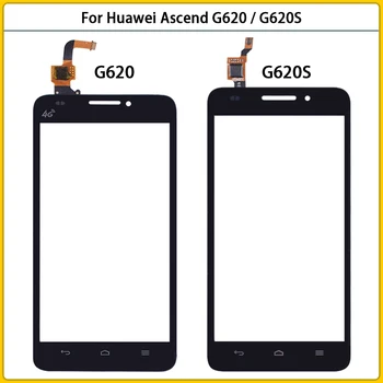 Új Érintőképernyős Huawei Ascend G620 / G620S Érintőképernyős LCD Digitalizáló Érzékelő LCD Külső Üveg Lencse Csere