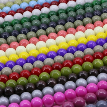 15 színek, 8 mm-es kerek bak festék -, üveg laza gyöngyök illik diy nyaklánc/karkötő női kiegészítők távtartók ékszerek 15inch B3248