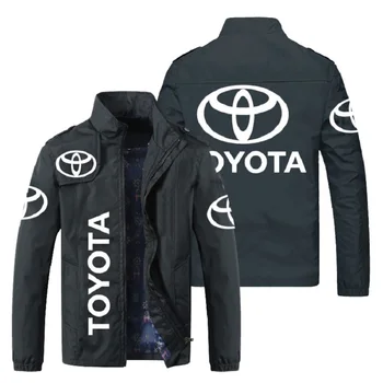 2021 Tavaszi Őszi Új Férfi Női Alkalmi Széldzseki Toyota Autó Logó Nyomtatás Cipzár Kabátok Slim Hip-Hop Bomber Dzseki Férfi Kabát