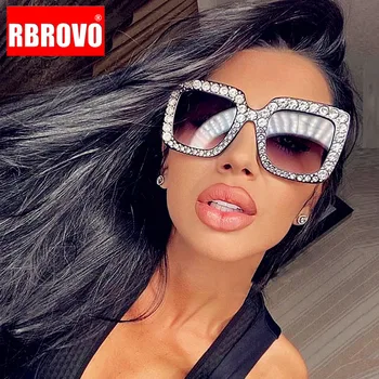 RBROVO 2021 Tér Túlméretezett Napszemüveg, Női Klasszikus Szemüveg Luxus Márkájú napszemüvegek Nők/Férfiak UV400 Oculos De Sol Masculino
