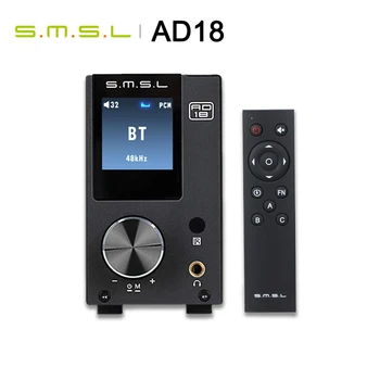 SMSL AD18 Professzionális Digitális Fejhallgató Erősítő Bluetooth USB DAC ERŐSÍTŐ Játékos 80W DSP HiFi Audio Dekódolási Sztereó PC Erősítő