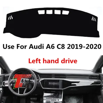 Taijs Bal oldali Meghajtó Magas Poliészter Anyag Anti-UV Pad Autó Műszerfal Fedezze Dashmat Audi A6 C8 2019 2020-As Új Modell Érkezik