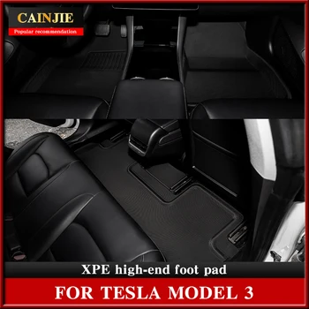 A Tesla Model 3-2021 Tartozékok XPE Csúszásmentes Minden Időjárási Szőnyegek 3Pcs/Set Model3 TPE Autó Szőnyeg Modellt 2020